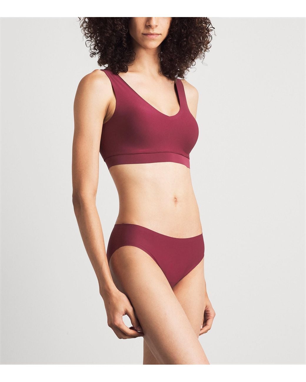 Chantelle Purple Softstretch Brazilian Briefs