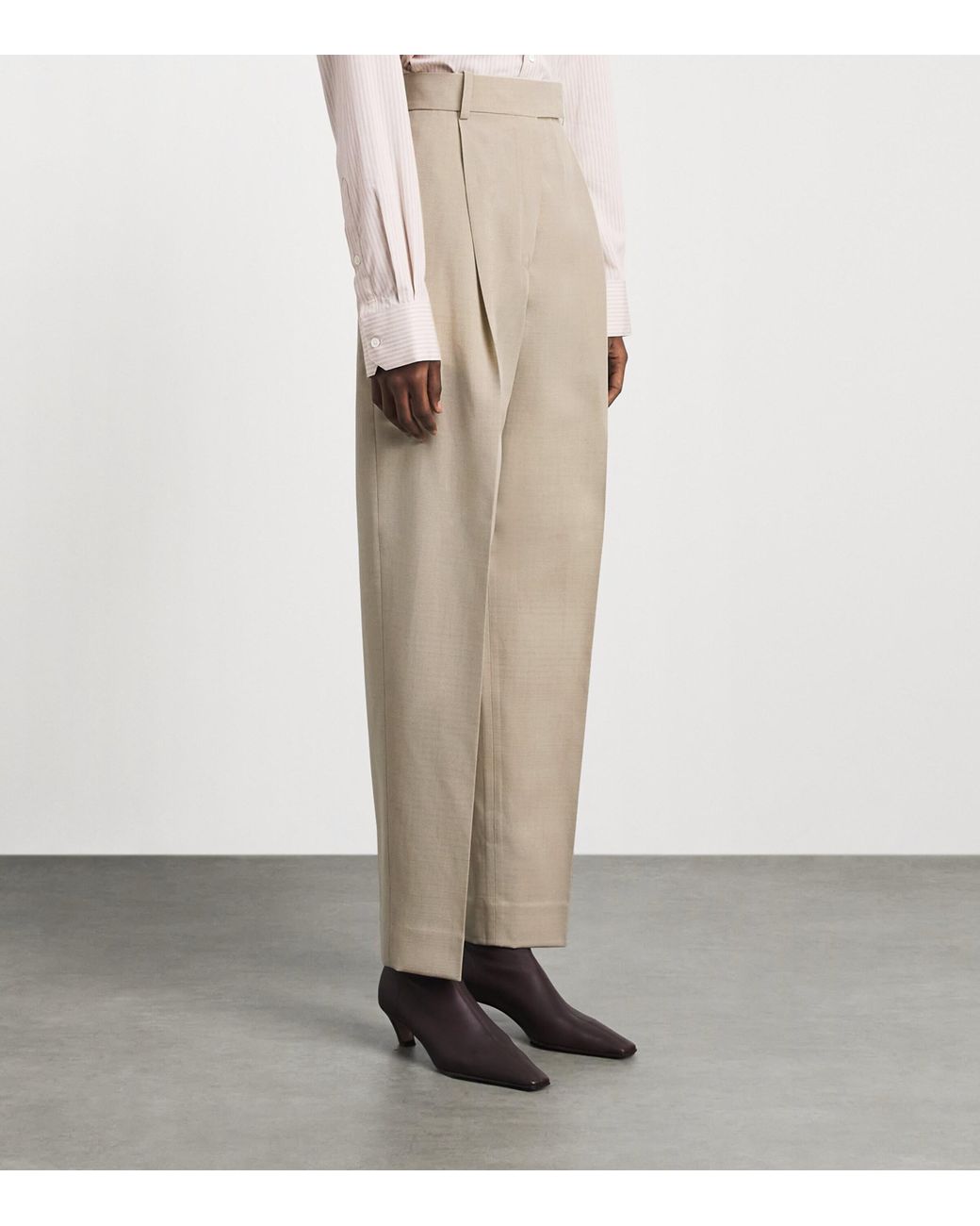 Rohe Natural Virgin Wool-Blend Daria Trousers