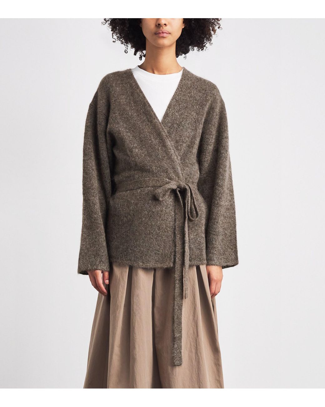 Stylein Brown Brushed Mohair-Blend Neriselle Cardigan