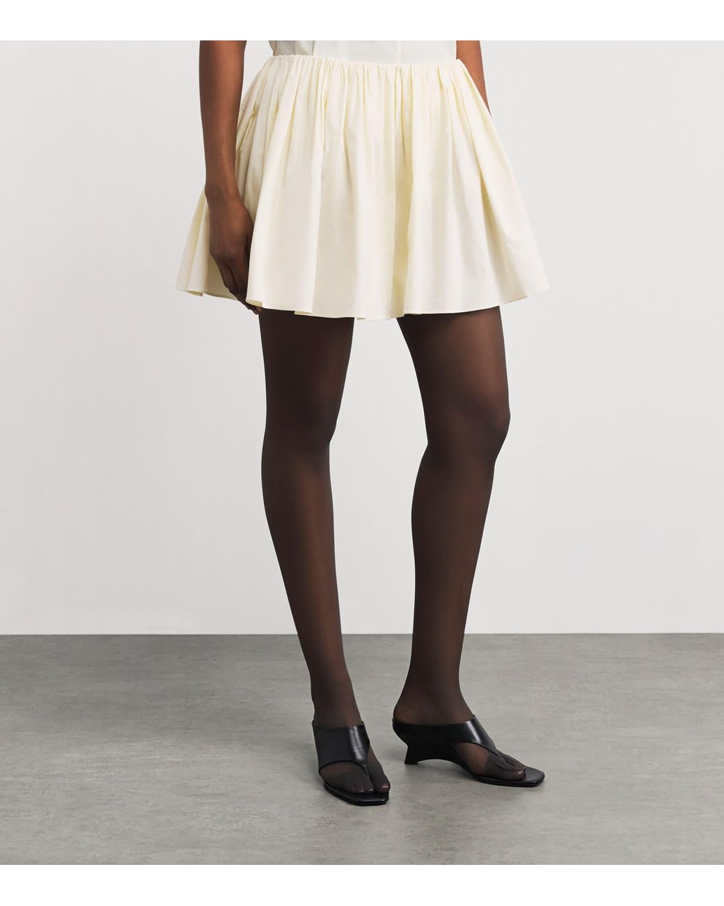 Brandon Maxwell Natural The Hadley Mini Skirt