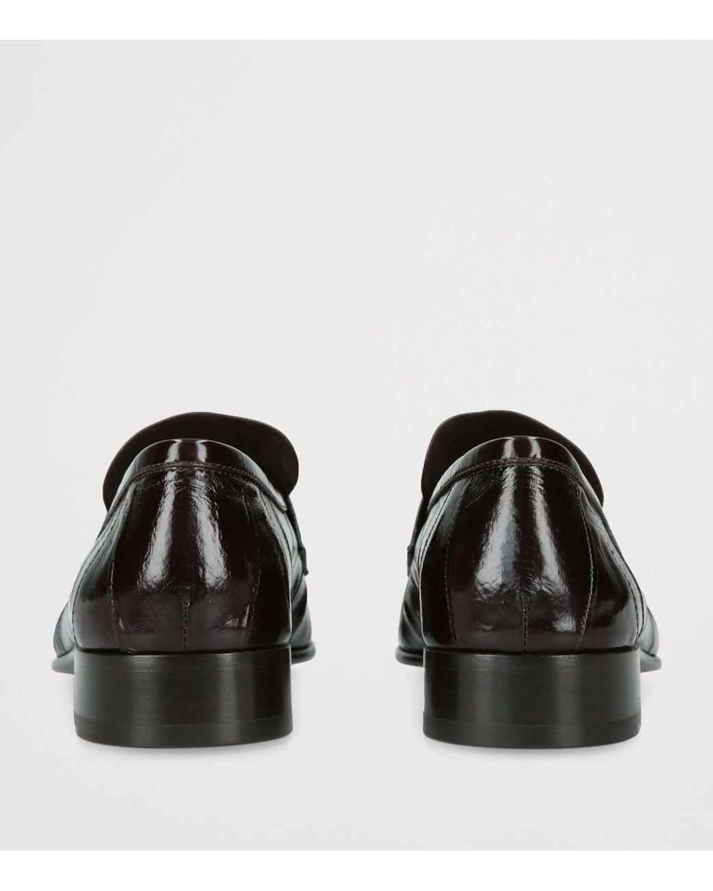 The Row Black Soft Eel Loafers