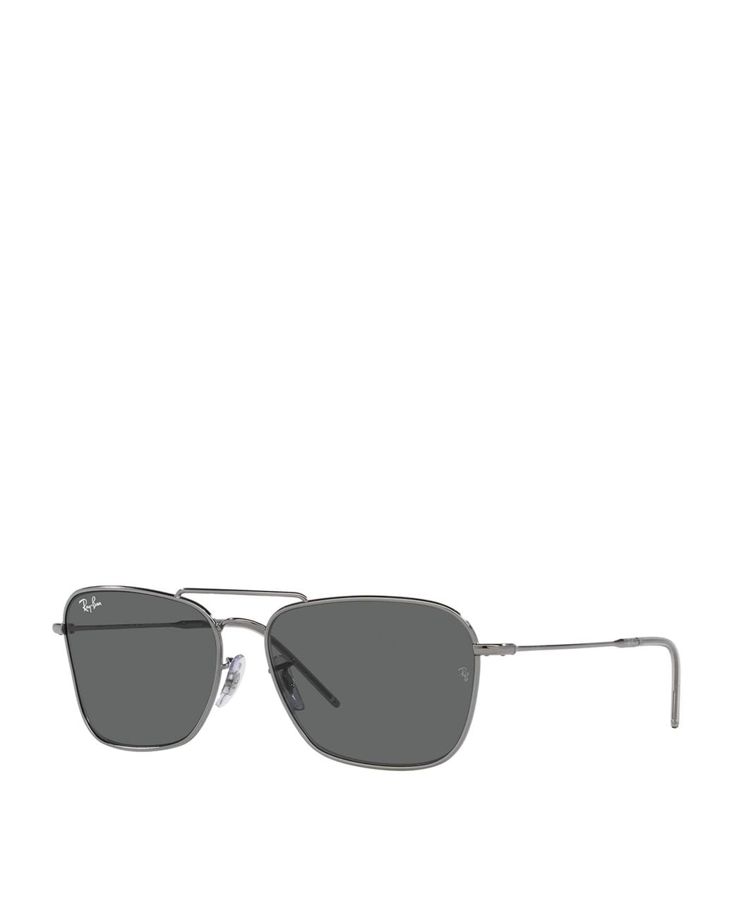 Ray-Ban Gray Gunmetal Square Sunglasses