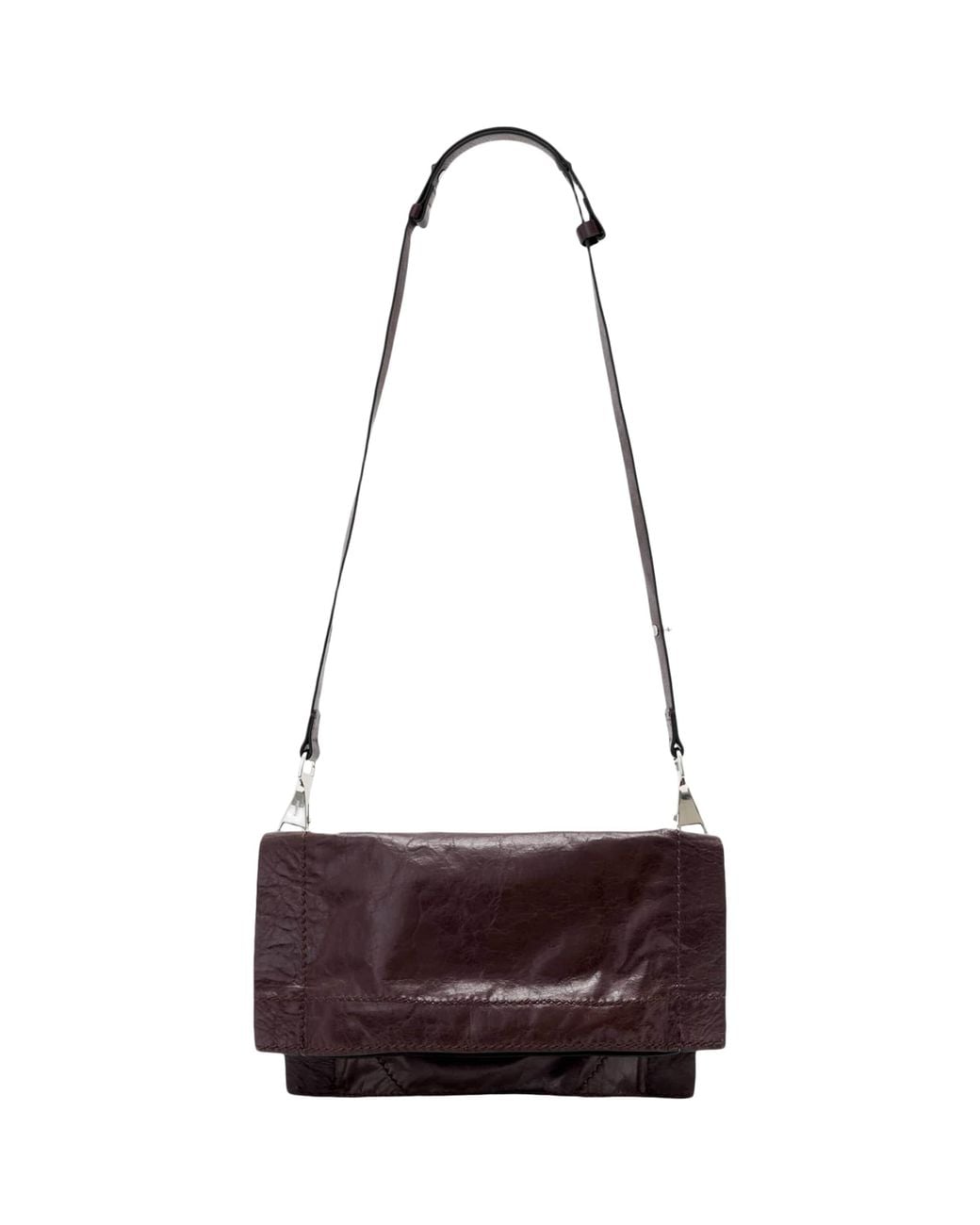 AllSaints Red Small Leather Lutece Cross-Body Bag