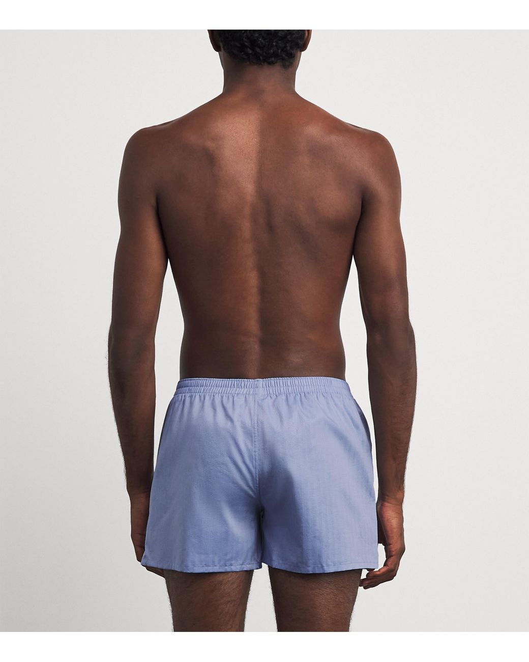 Falke Blue Cotton Woven Boxer Shorts for men