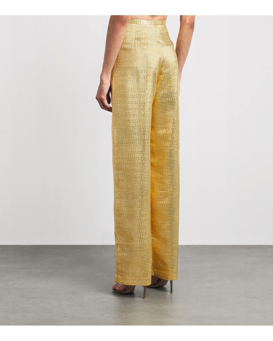 Taller Marmo Yellow Silk-Blend Marlene Sunrise Trousers