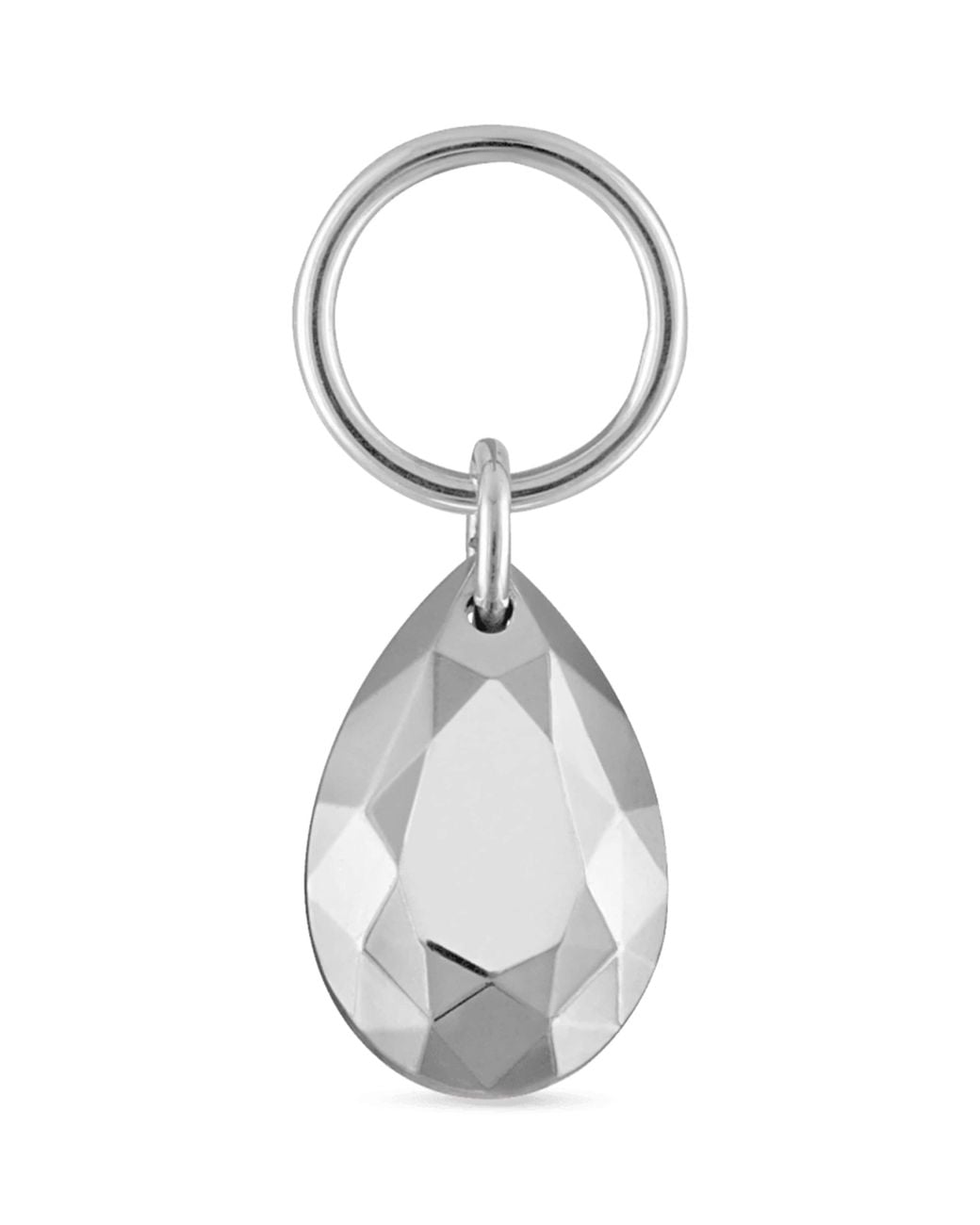 Maria Tash White Faceted Pear Charm