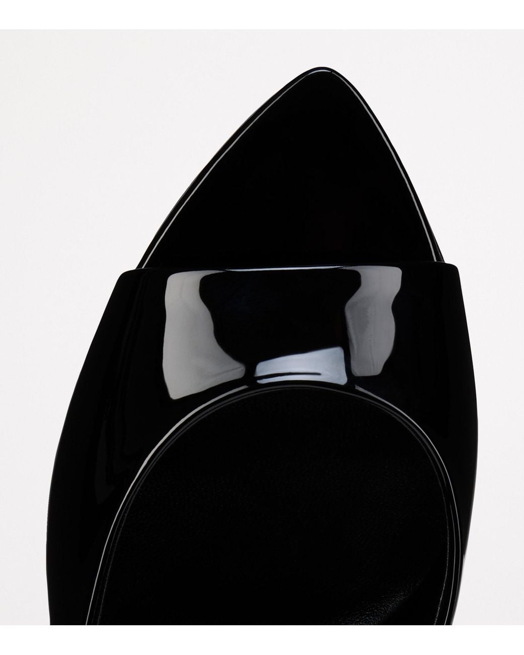 Christian Louboutin Black Miss Z Patent Calf Leather Mules 80