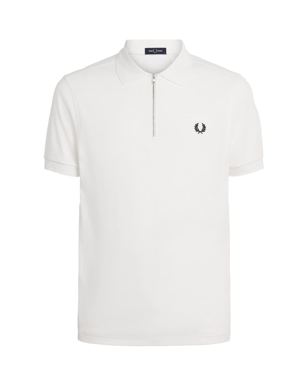 Fred Perry White Cotton Piqué Polo Shirt for men