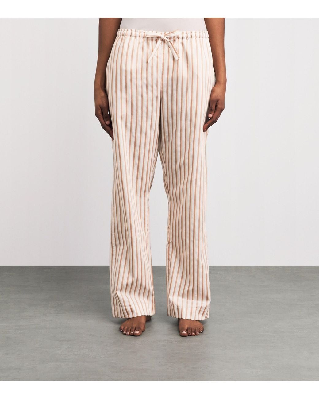 Derek Rose Natural Cotton Capri Pyjama Bottoms