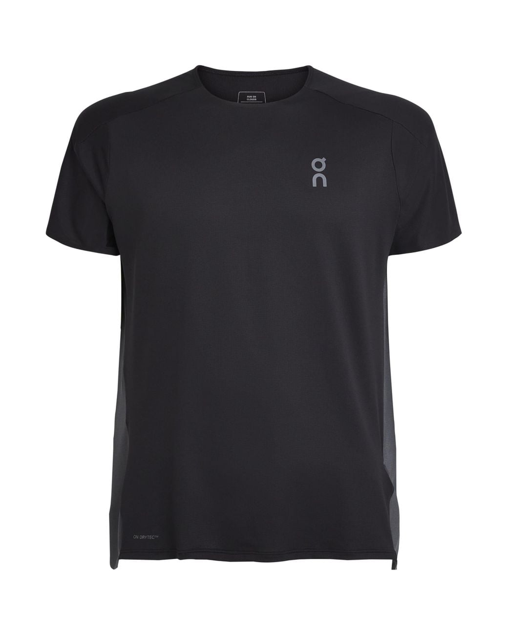 On Shoes Black Performance Running T-Shirt for men