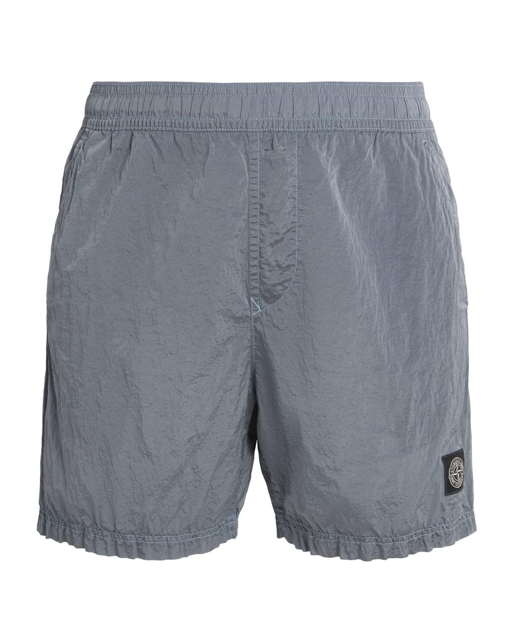 Stone Island Gray Nylon Metal Swim Shorts for men