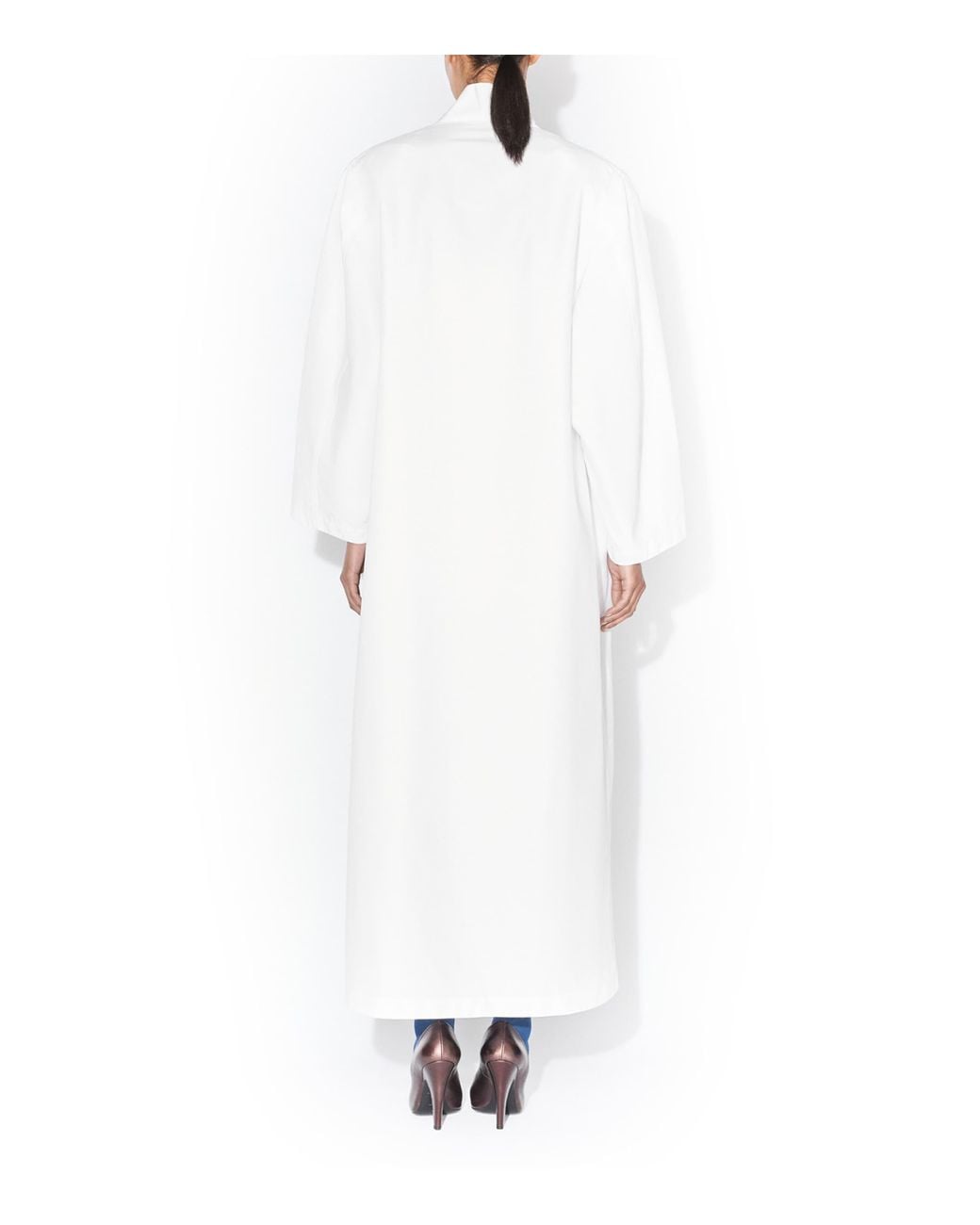 Alaïa White Supima Cotton Kimono Jacket