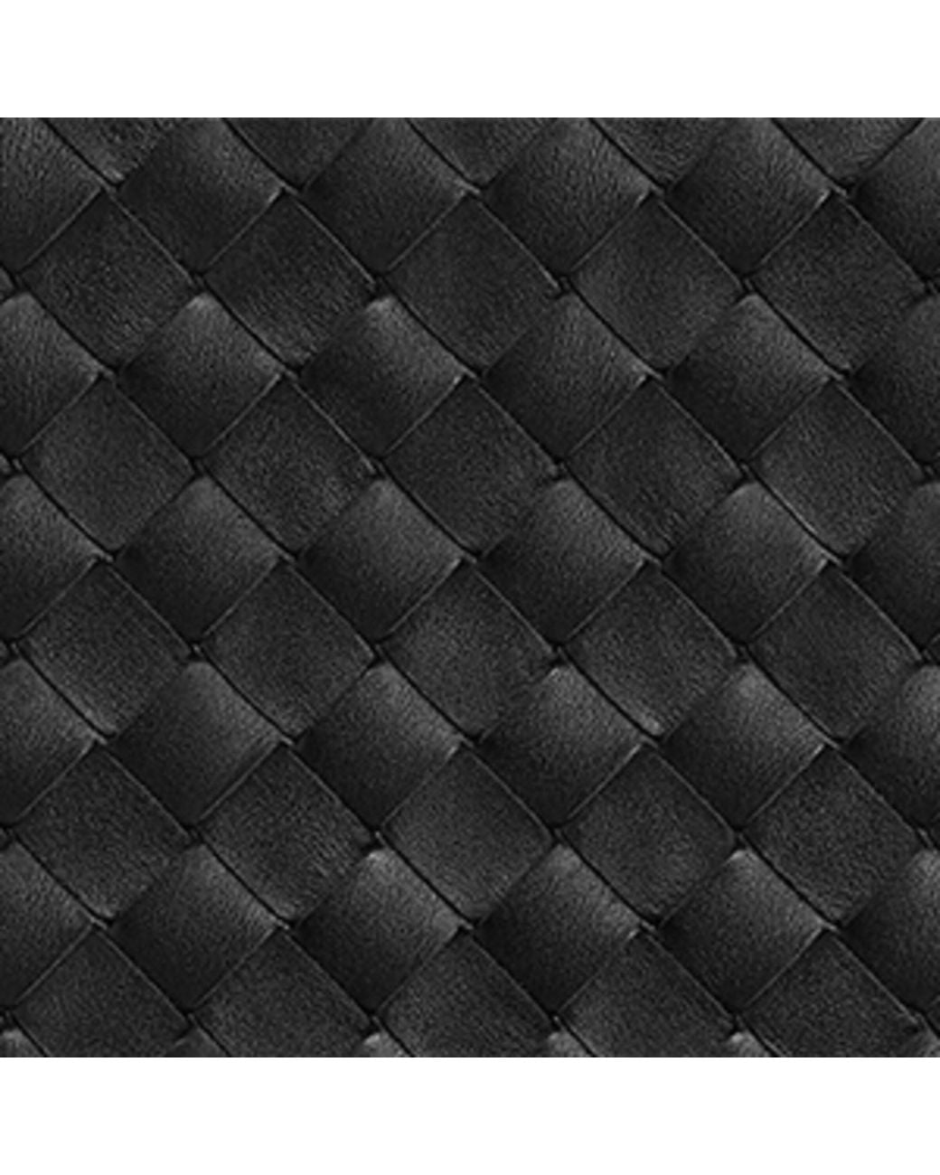Bottega Veneta Black Intrecciato Leather Getaway Documents Case for men