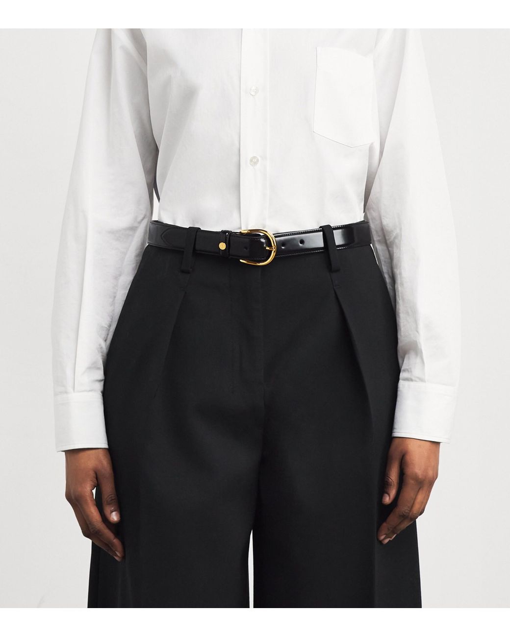 Harrods Black Leather Belt