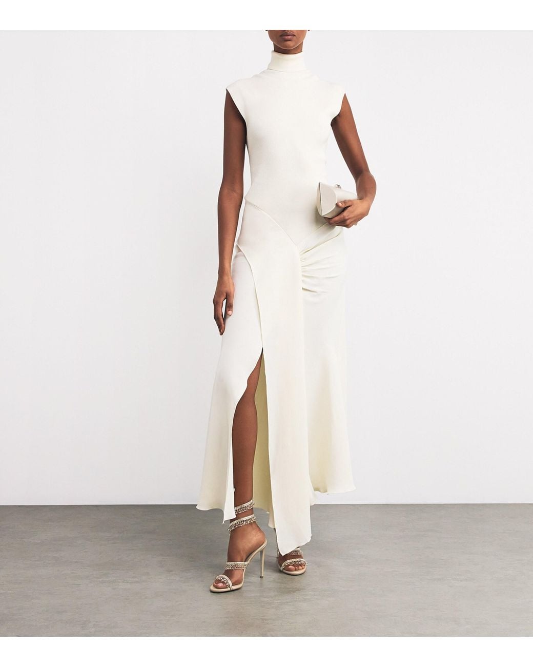 Rene Caovilla Metallic Embellished Chandelier Sandals 105