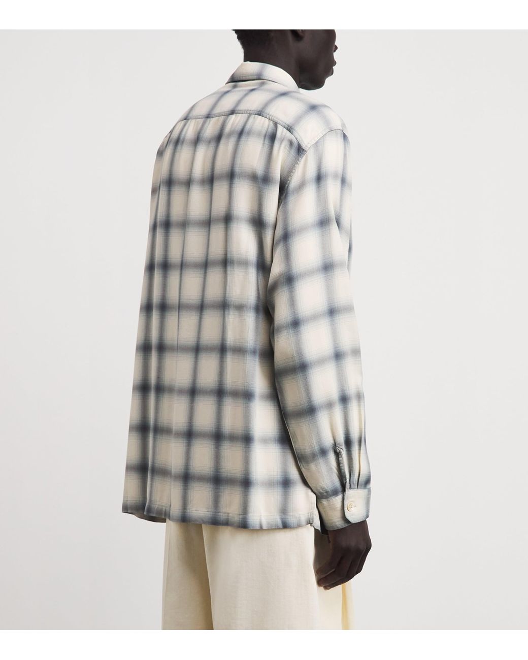 Our Legacy Gray Every Check Shirt for men