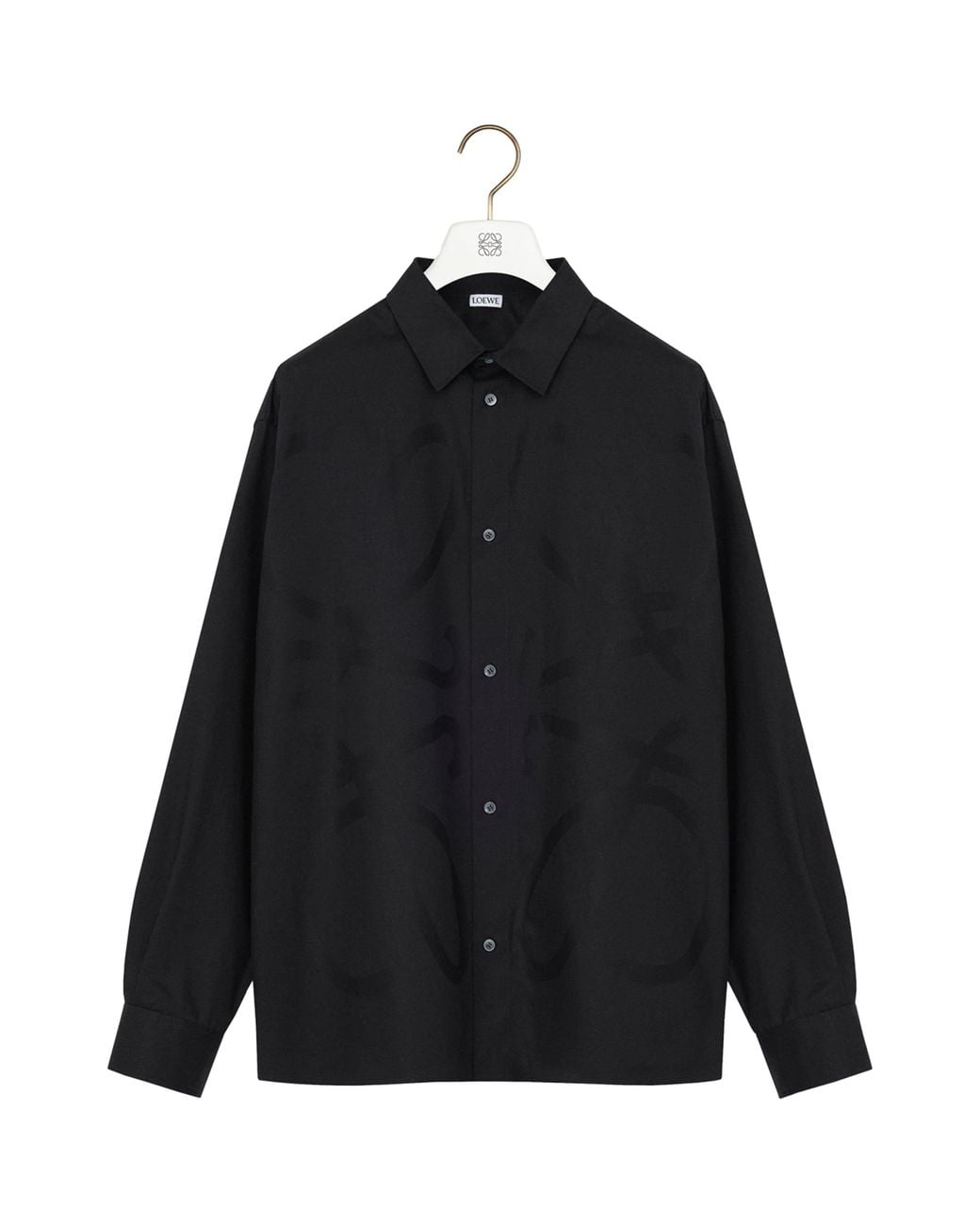Loewe Black Cotton Anagram Shirt for men