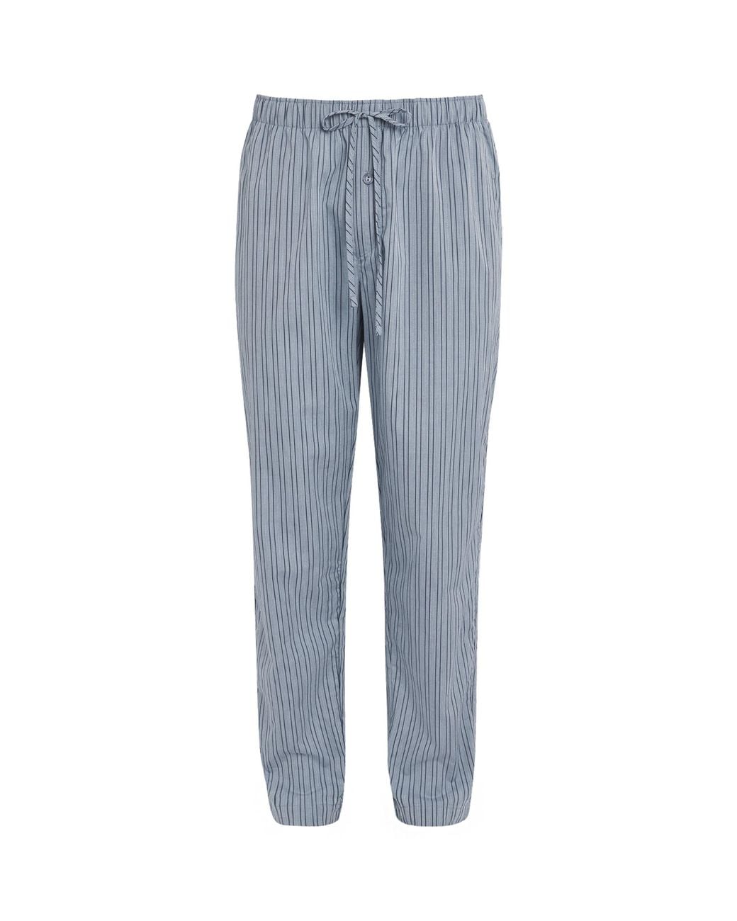 Hanro Blue Cotton Night & Day Pyjama Bottoms for men