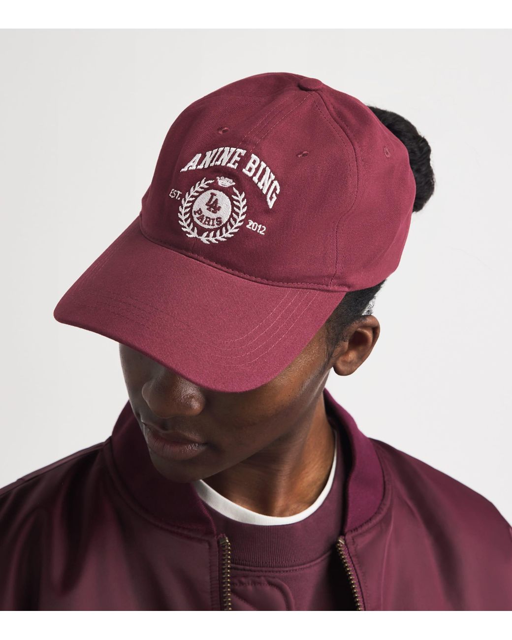 Anine Bing Embroidered Jeremy Baseball Cap