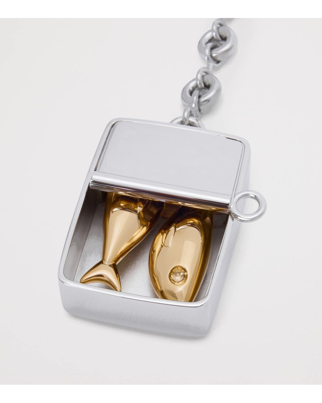 Loewe White Sardine Box Charm