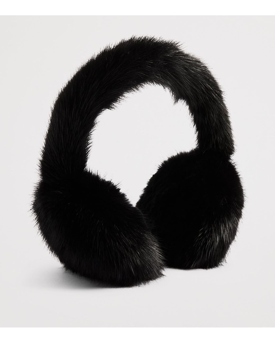 Yves Salomon Black Mink Fur Earmuffs