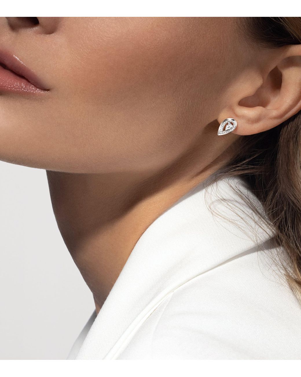 Messika Metallic Fiery And Diamond Stud Earrings