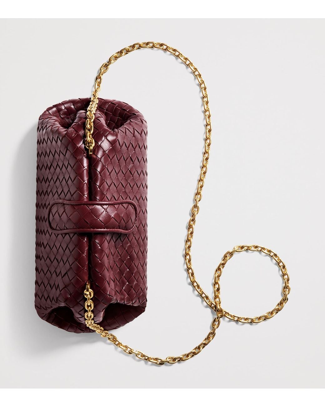Bottega Veneta Purple Small Leather Lauren 1980 Clutch Bag