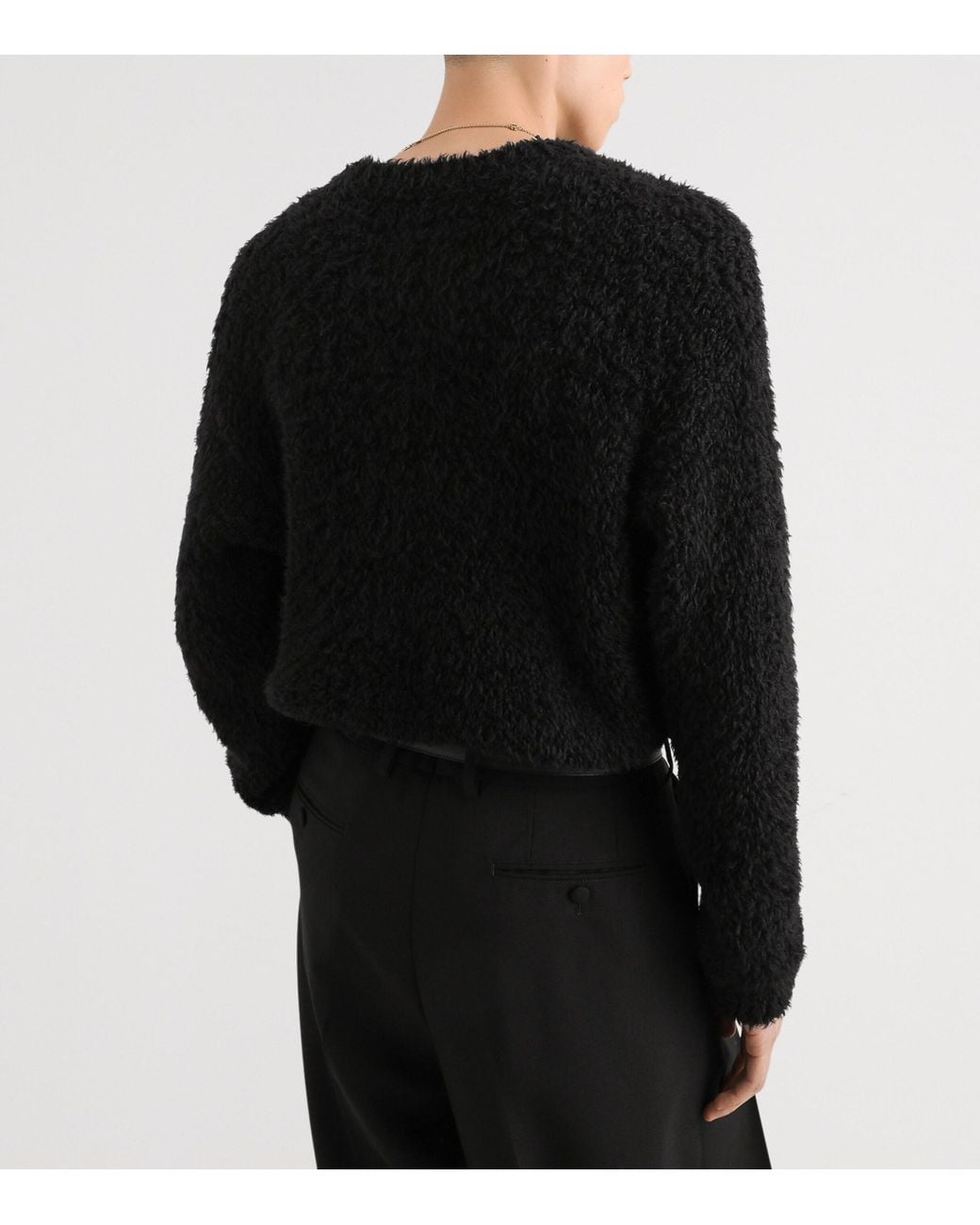 Dolce & Gabbana Black V-Neck Sweater for men