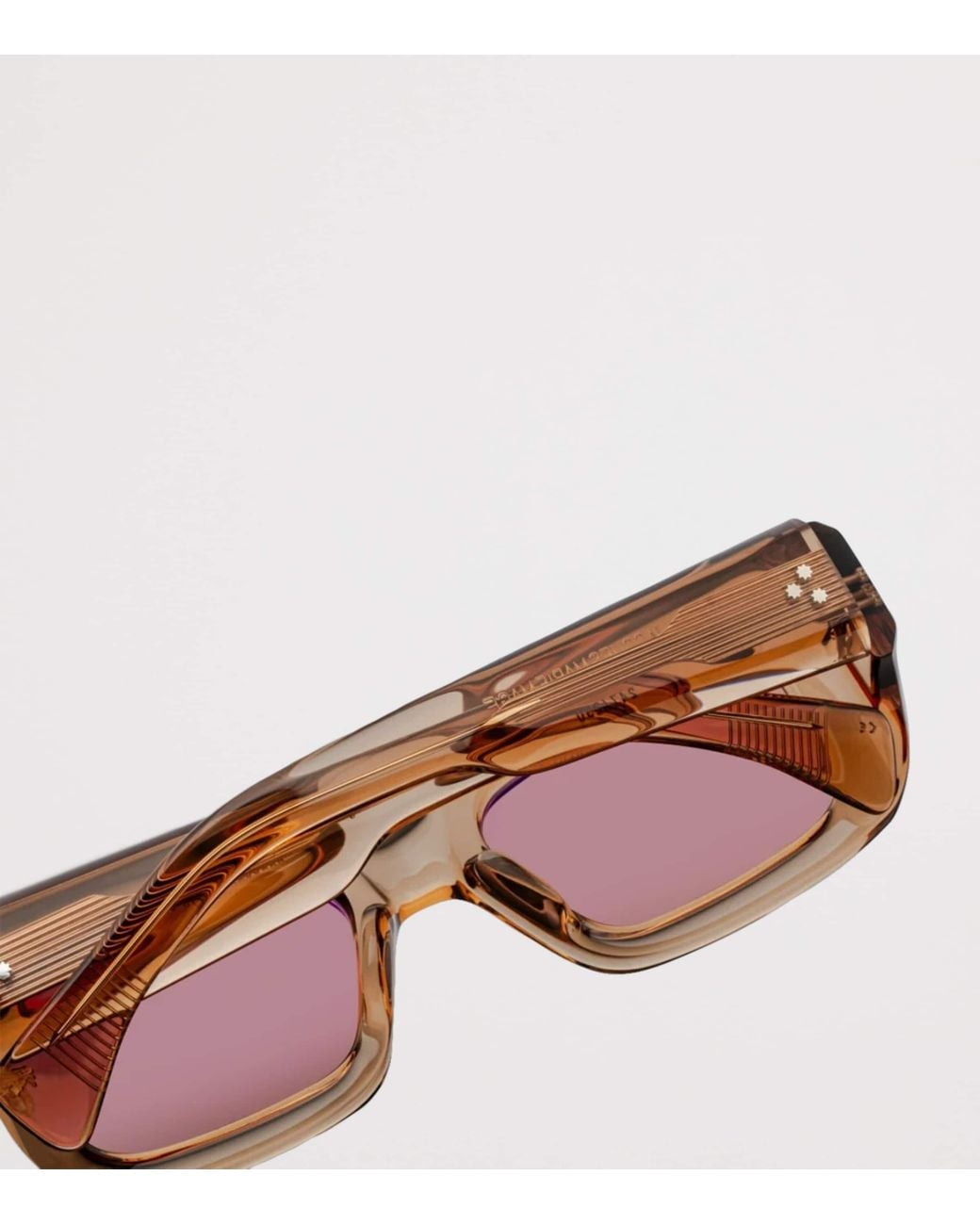 Jacques Marie Mage Pink Vito Rectangle Sunglasses