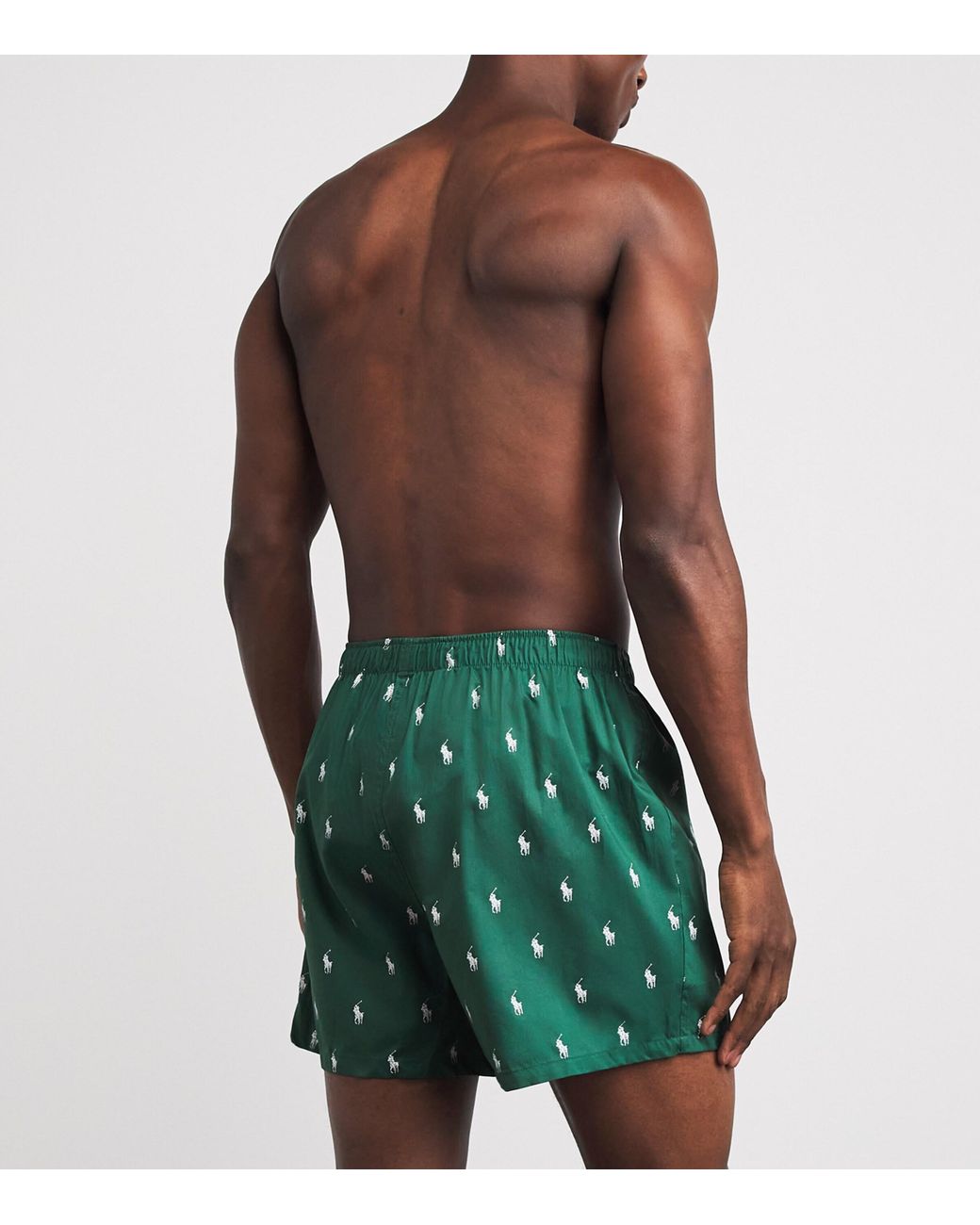 Polo Ralph Lauren Green Cotton Classic Boxer Shorts for men
