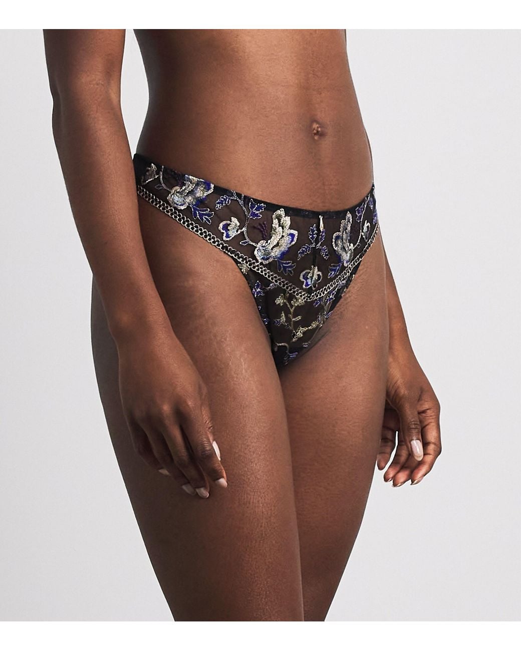 Aubade Gray Midnight Opera Tanga Briefs