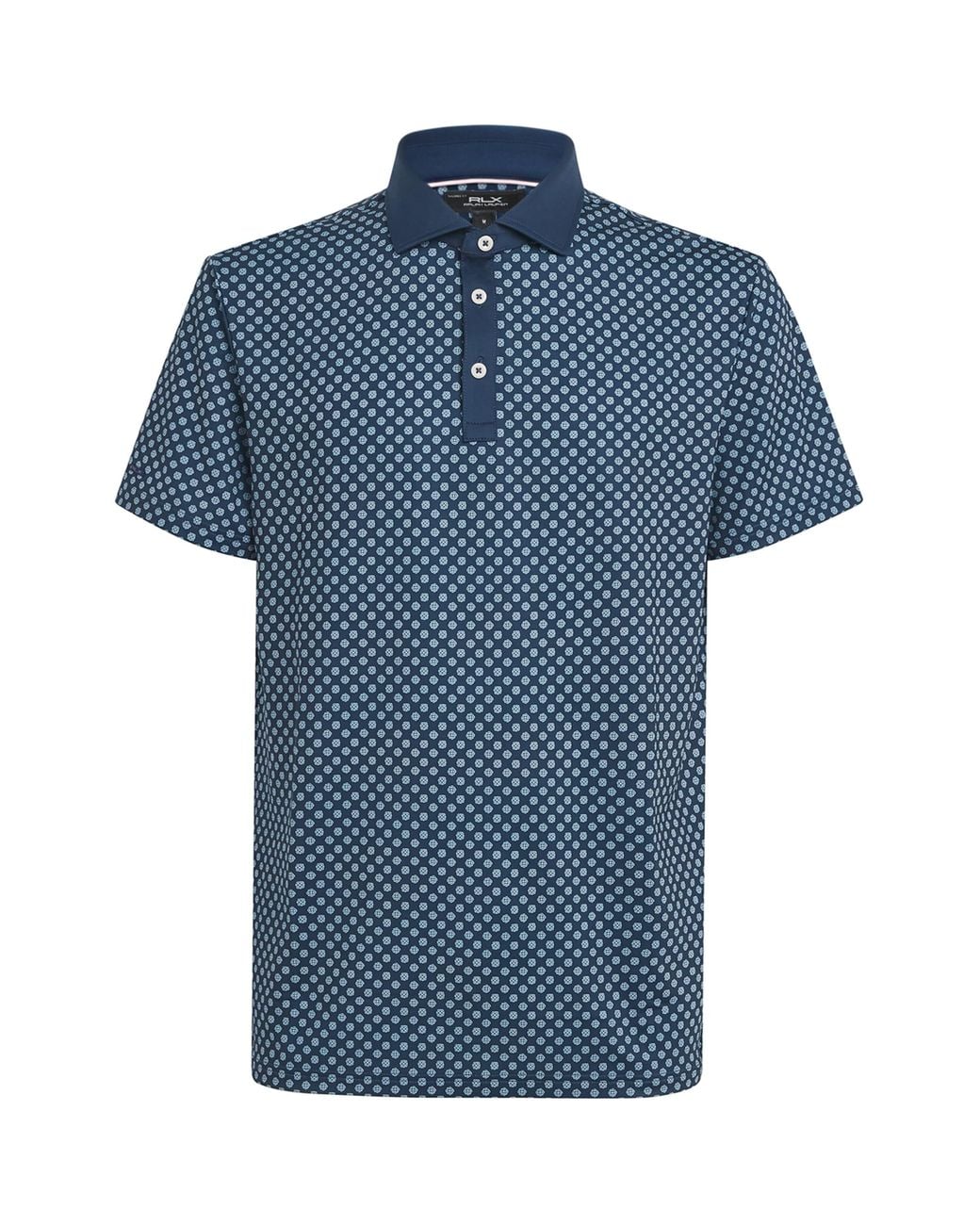 Ralph Lauren Blue Tailored Fit Performance Polo Shirt for men