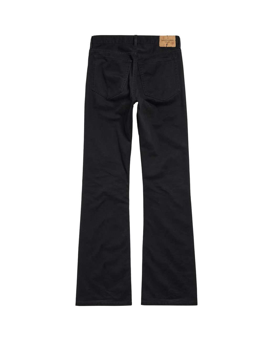 Balenciaga Black Straight-Fit Mid-Rise Jeans