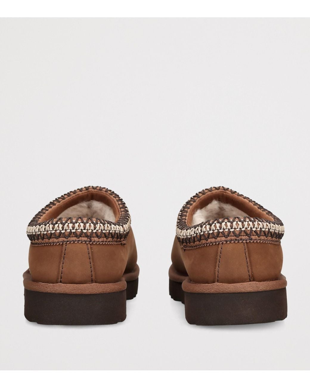 Ugg Brown Nubuck Tasman Slippers