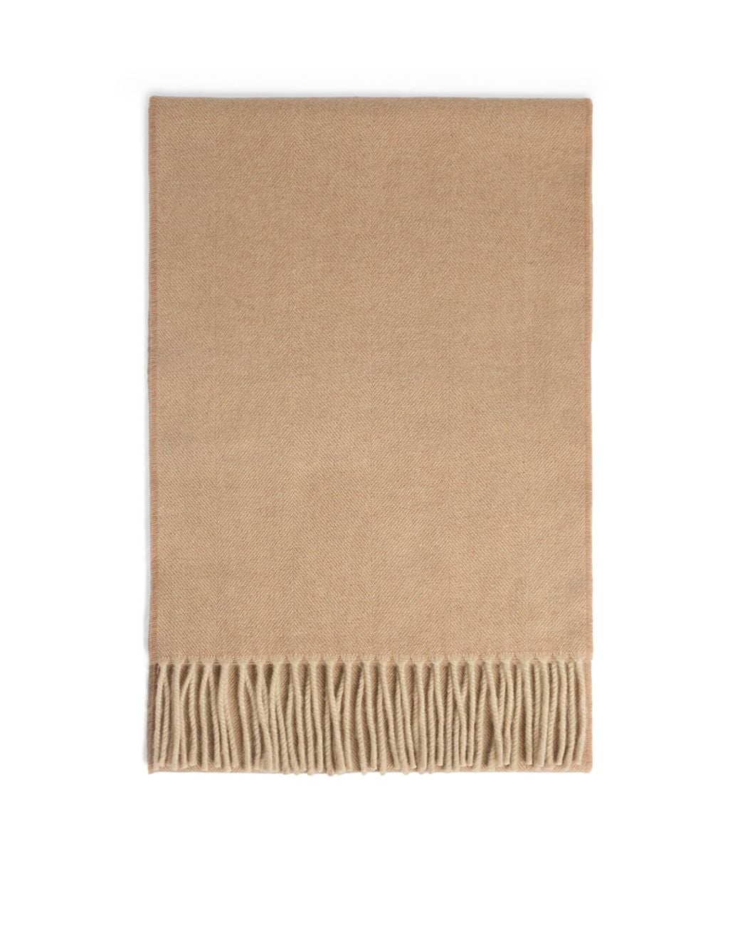 Dunhill Natural Cashmere Herringbone Scarf for men