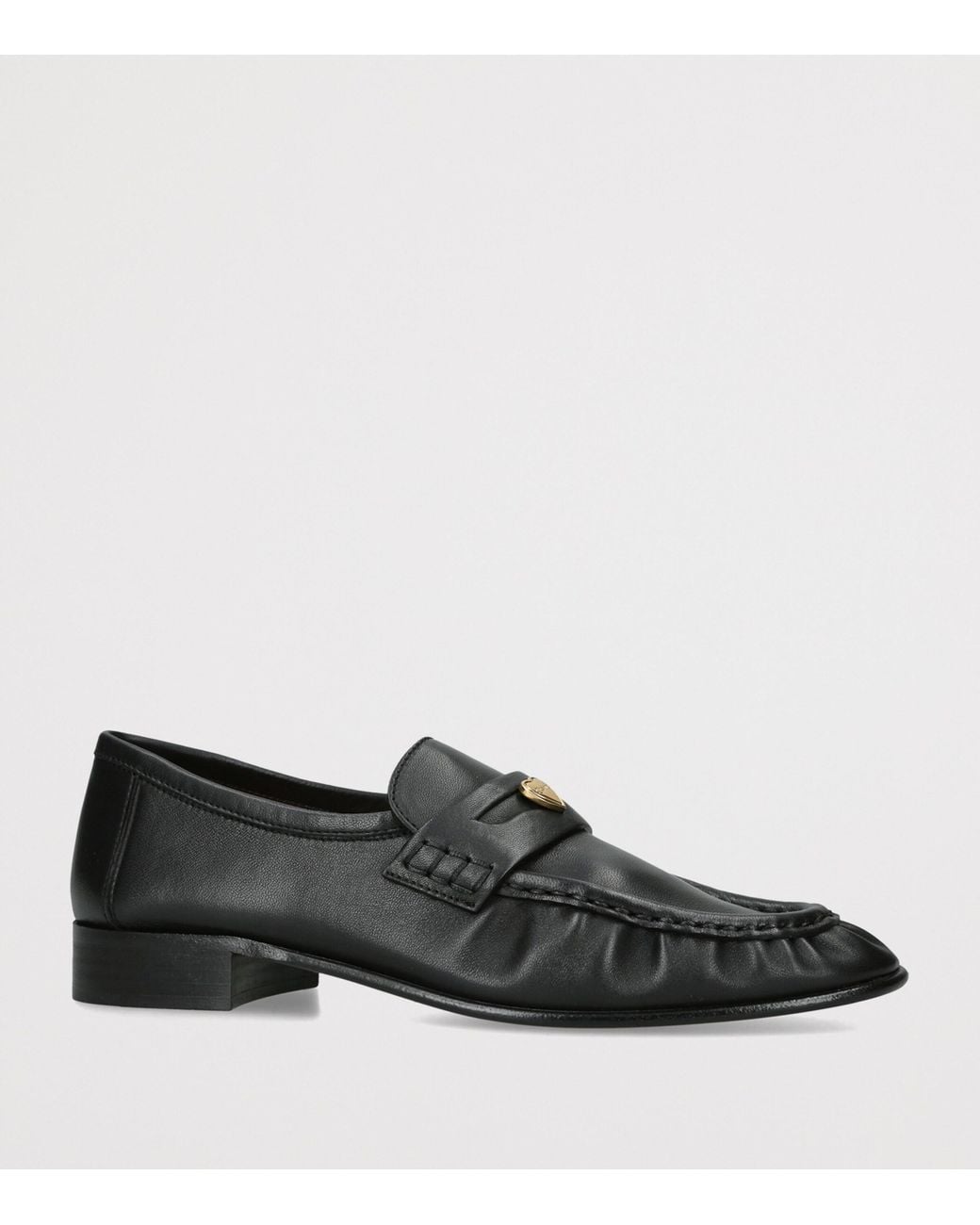 Chloé Black Lambskin Letti Loafers