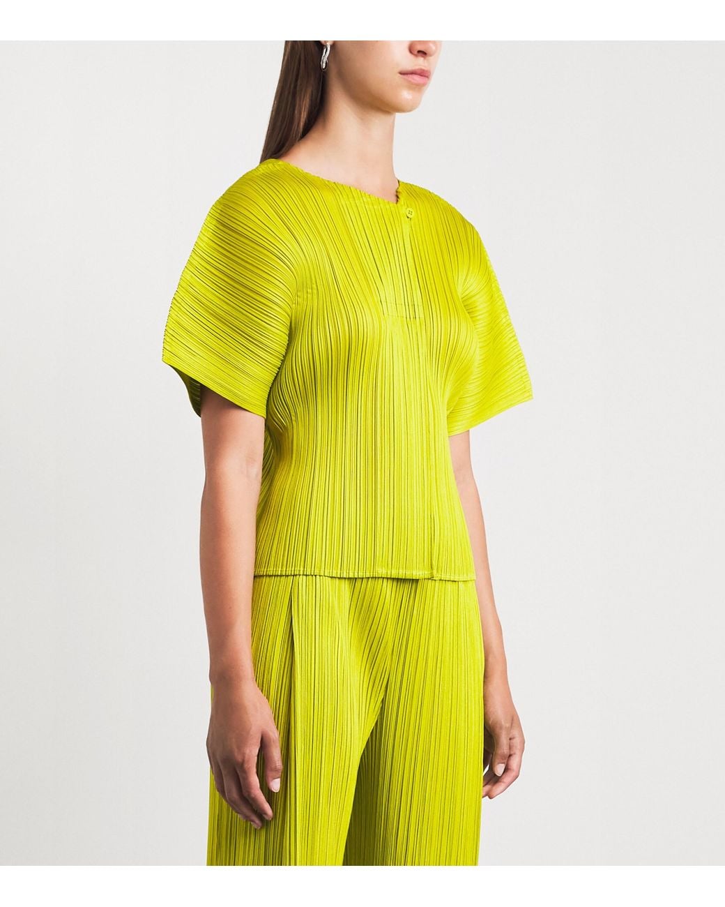Pleats Please Issey Miyake Yellow Monthly Colors June Top