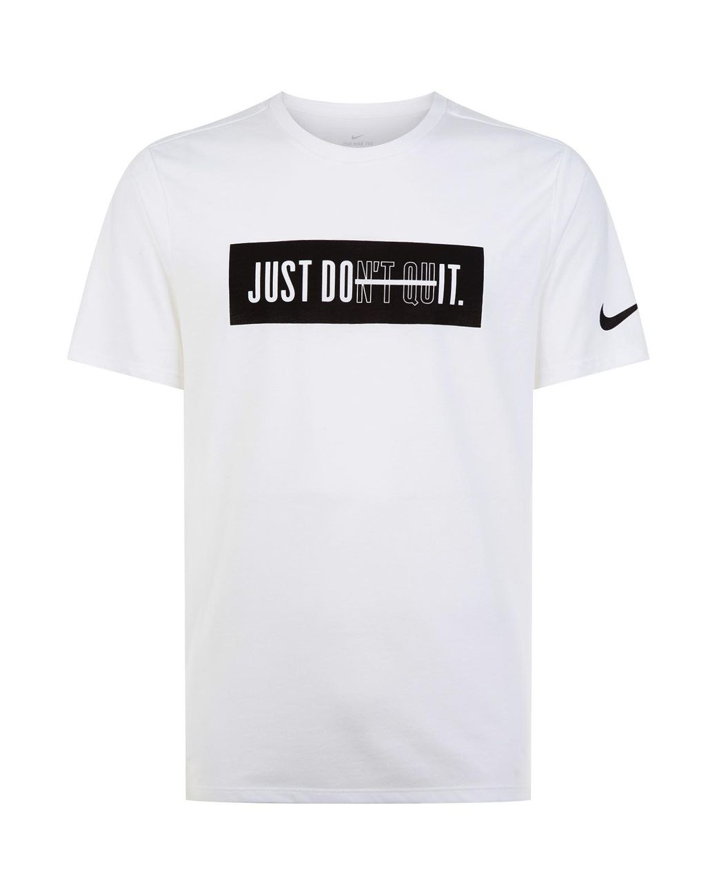Nike Just Don't Quit T-shirt in White for Men | Lyst