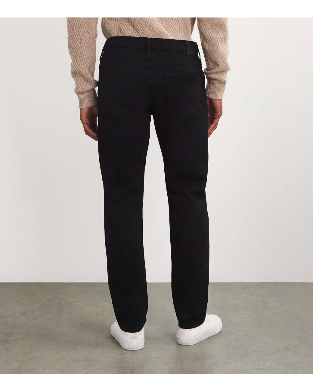 PAIGE Black Normandi Straight Jeans for men
