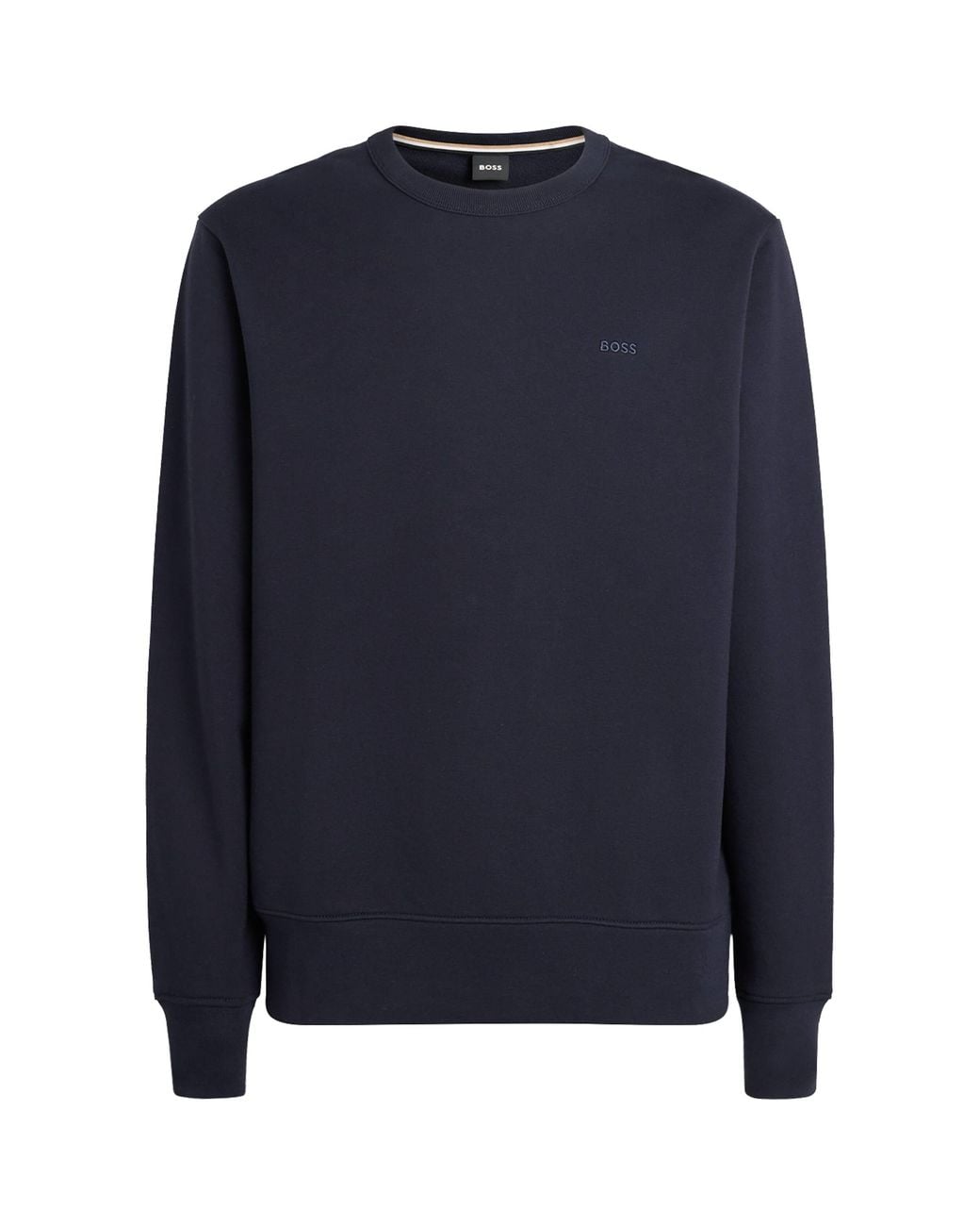 Boss Blue Cotton Sharpe Sweatshirt for men