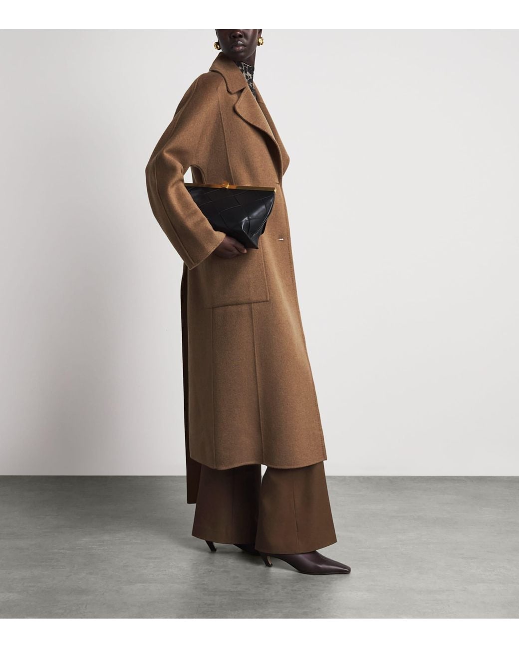 Joseph Brown Wool-Cashmere Spencer Coat