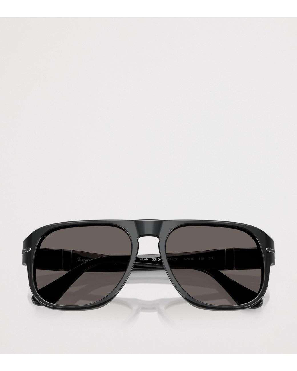 Persol Gray Acetate Jean Rectangle Sunglasses