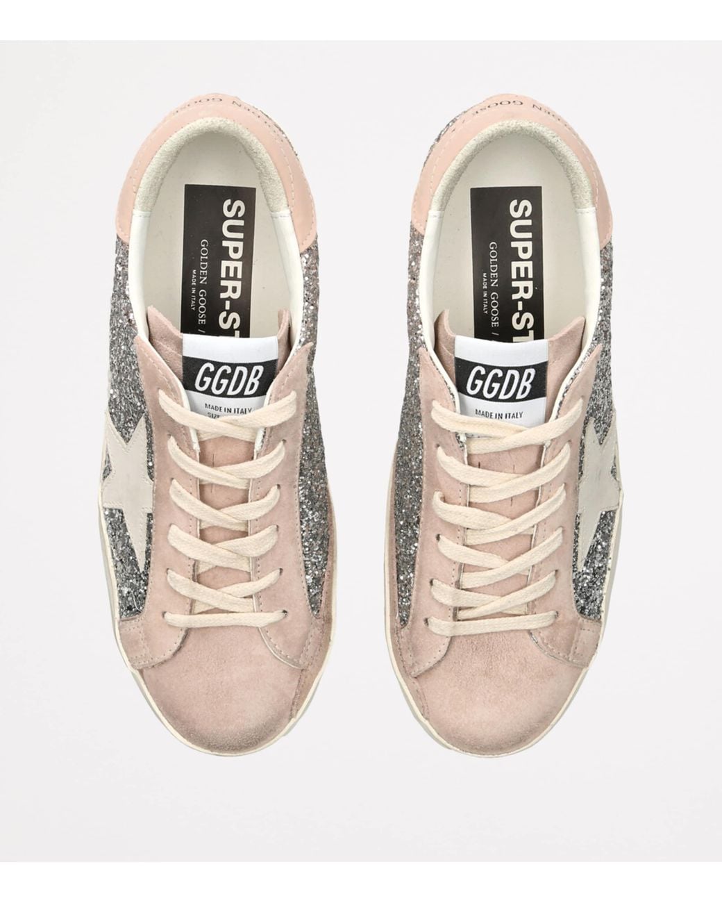 Golden Goose Deluxe Brand Metallic Embellished Super-Star Sneakers