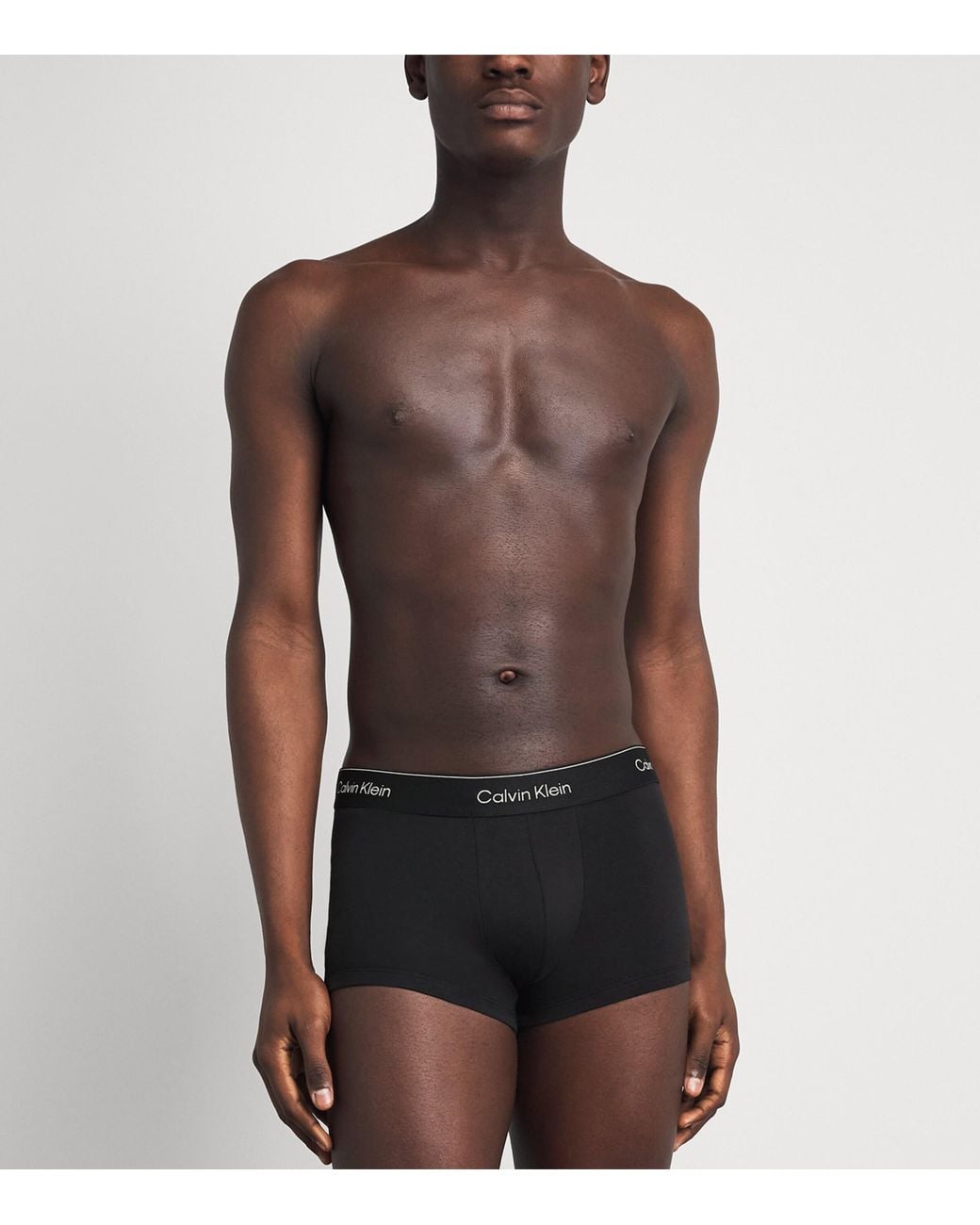 Calvin Klein Black Stretch-Cotton Icon Boxer Briefs for men