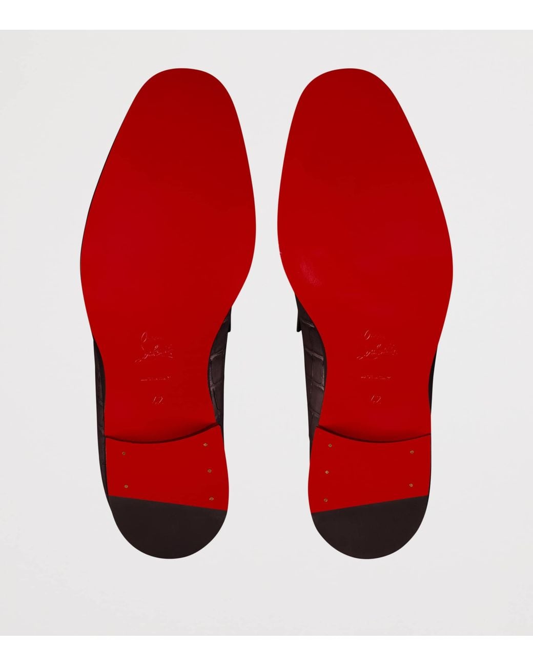 Christian Louboutin Black Chambelimoc Leather Loafers for men