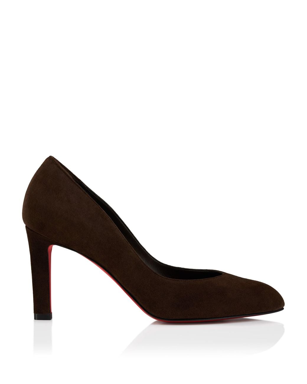 Christian Louboutin Brown Fannylove 85 Suede Pumps