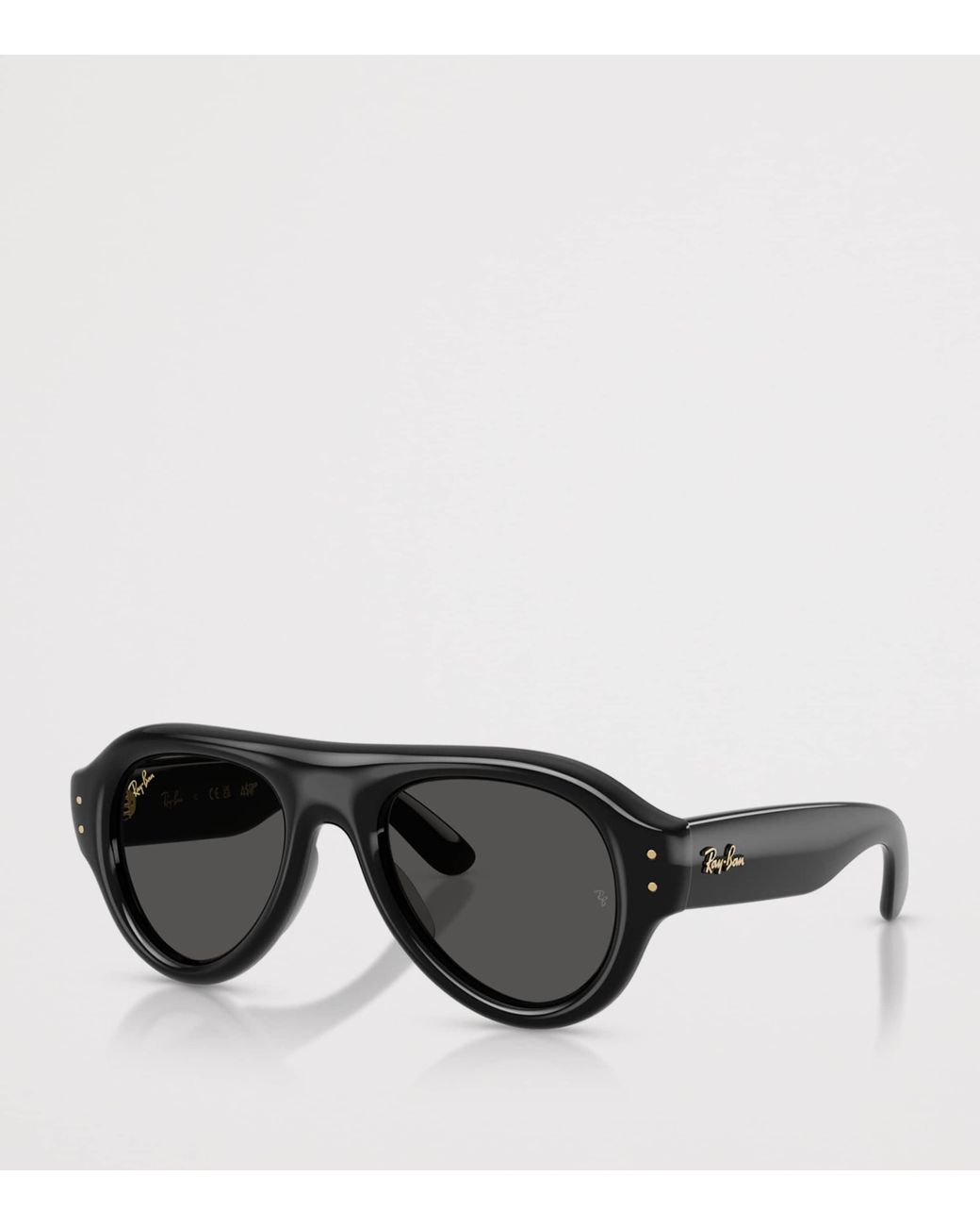Ray-Ban Black Aviator Puffer Sunglasses
