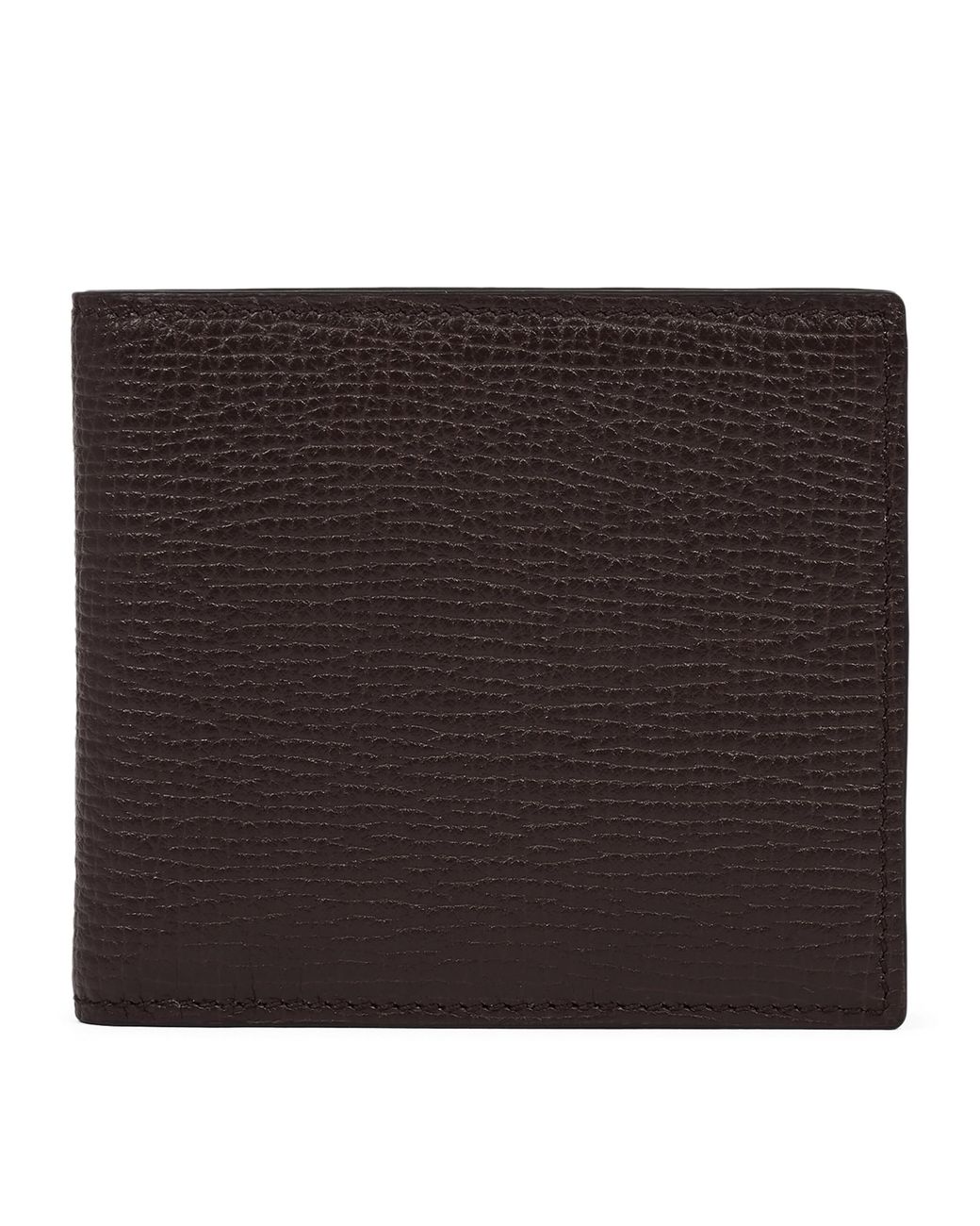 Smythson Black Calfskin Ludlow Bifold Wallet for men