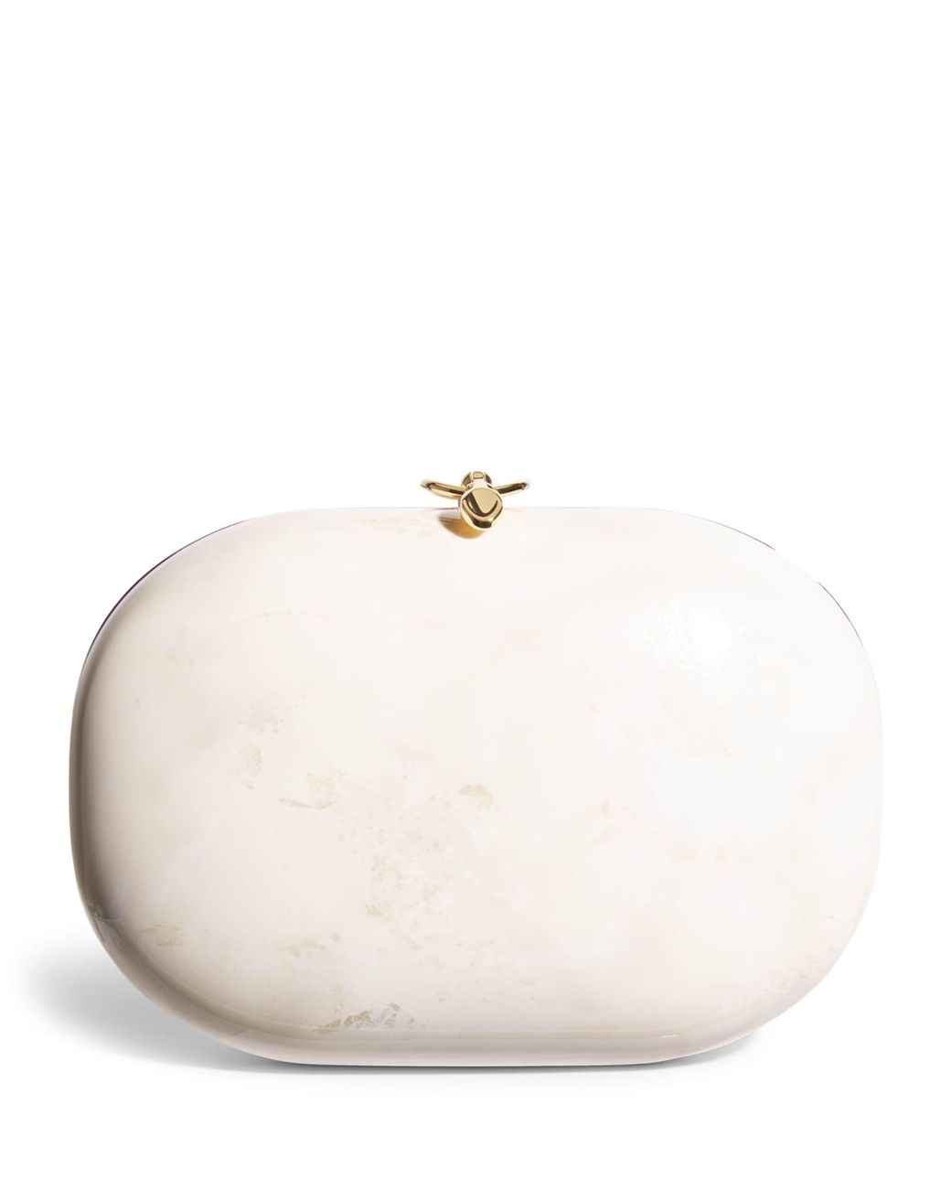 Jeffrey Levinson Natural Oval Elina Clutch Bag