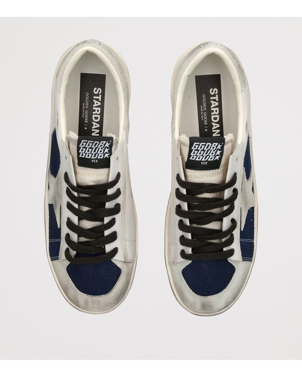 Golden Goose Deluxe Brand Blue Suede Stardan Sneakers for men